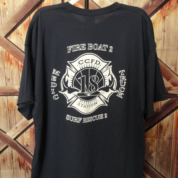 Gildan Other - CCFD station 18 Shark Theme! Fire Boat Medic~My Own design!